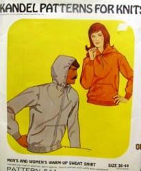 544 KANDEL UNISEX HOODIE ZIP/PULLOVER SWEATSHIRT PATTERN 36-44